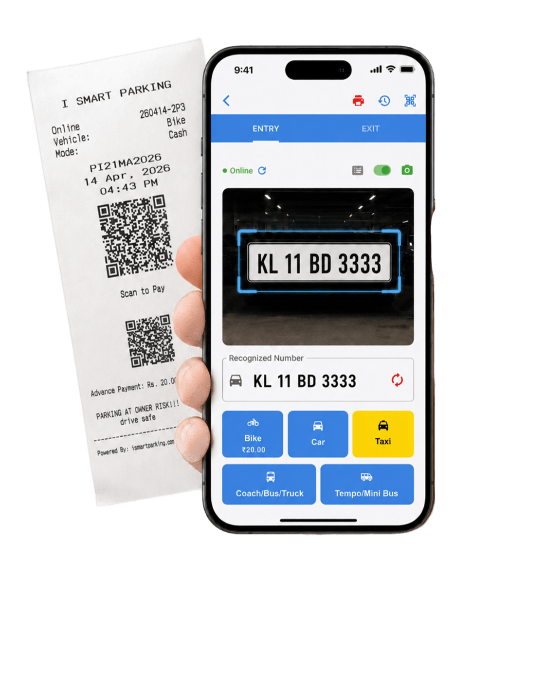 Mobile App Parking Management